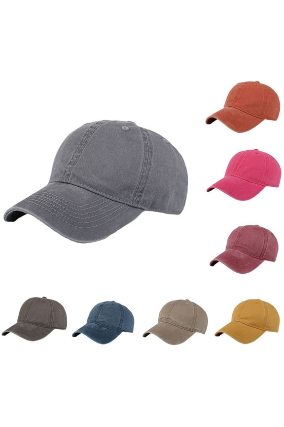 Unisex Men Women Classic Style Adjustable Washed Twill Cotton Baseball Cap Outdoor Sport Sun Hat