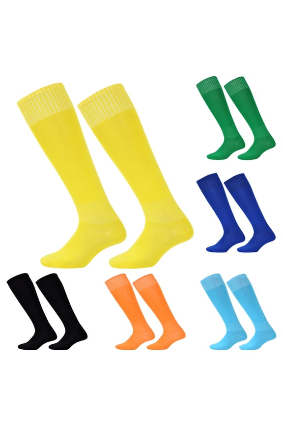 Unisex Tube Socks Stripe, Knee High Football Soccer Volleyball Baseball Cheerleading Team Socks