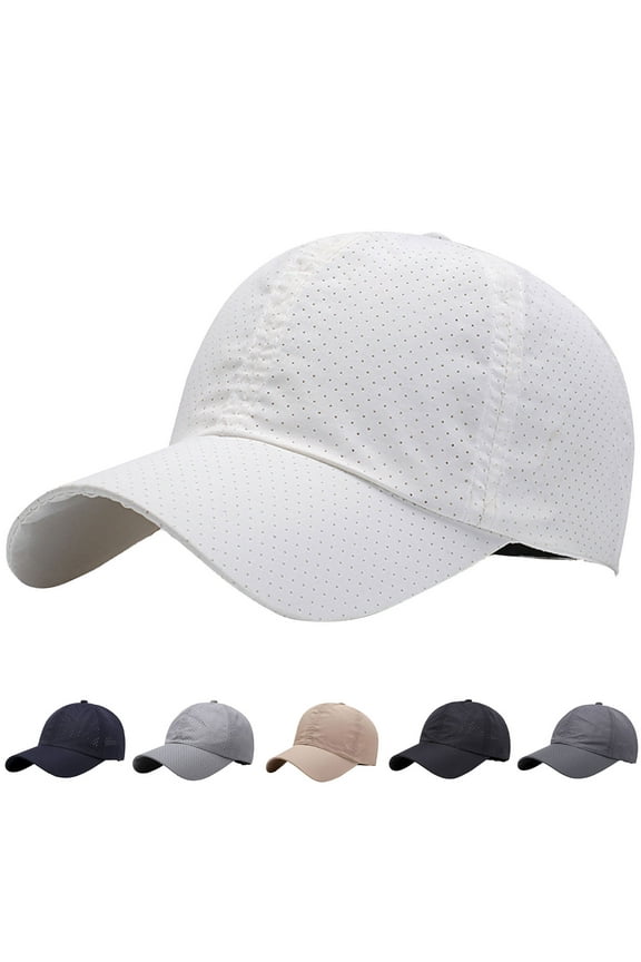 Unisex Women and Men Baseball Cap Decorative Pure Color Soft Mesh Summer Cap for Outdoor Sports