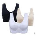 thumbnail image 1 of Cheers.US Vest Bra, Plus Size Shockproof Breathable Wireless Push-up Nylon Sport Underwear for Women Female, 1 of 7