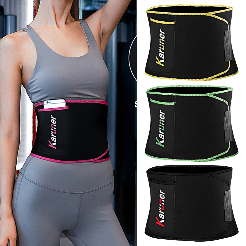 Cheers.US Waist Trainer for Women Sweat Belt Sauna Trimmer Stomach Wraps Workout Band Male Waste Trainers Corset Belly Strap