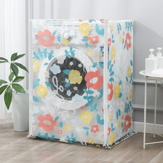 Washing Machine Cover, TSV Dryer Cover, Pre-Window Design Washer Cover, Waterproof Dustproof Sunproof Washer Cover for Top Load Machine with Zipper