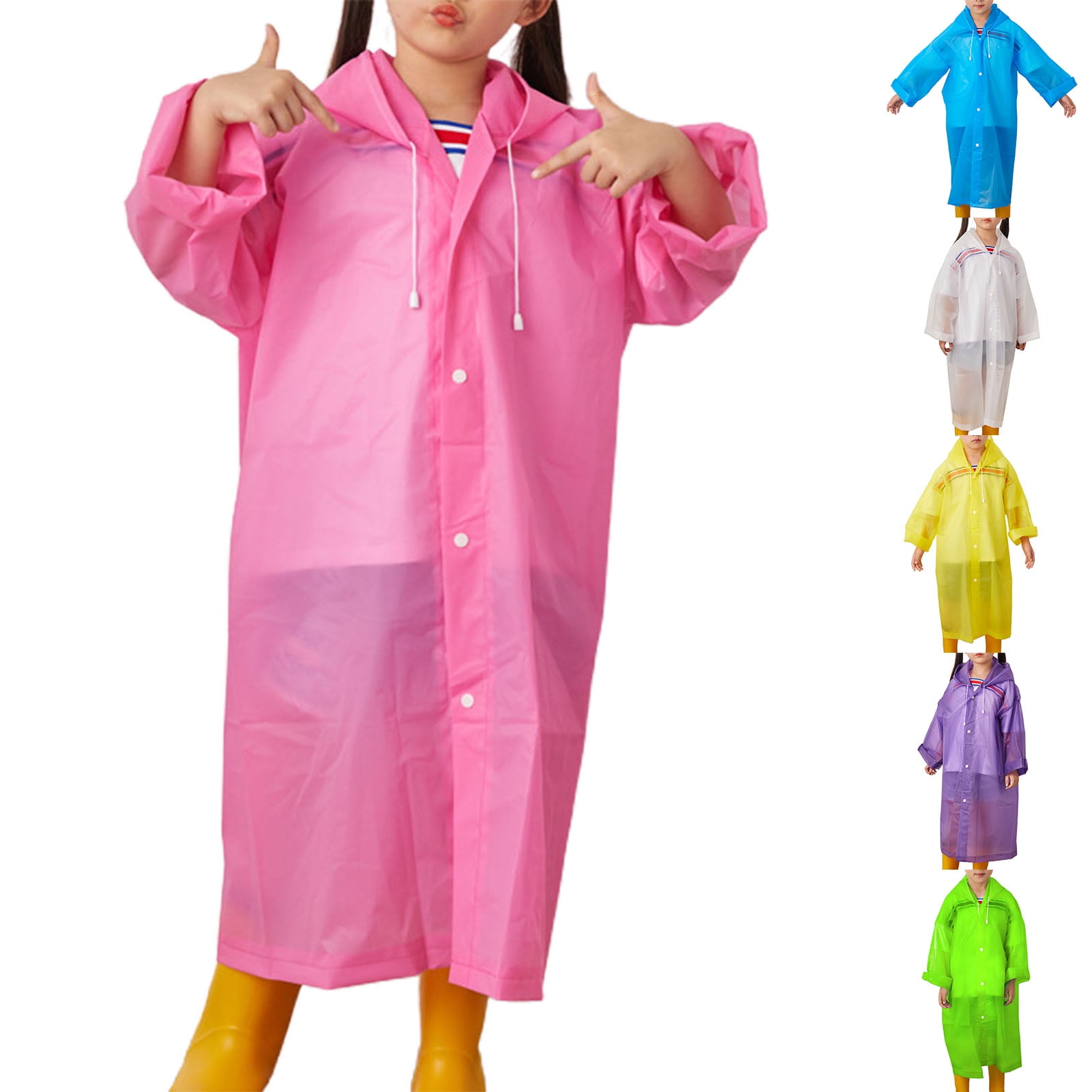 Cheers.US Water-resistant Raincoat for Kids, Kids Rain Coat Reusable ...