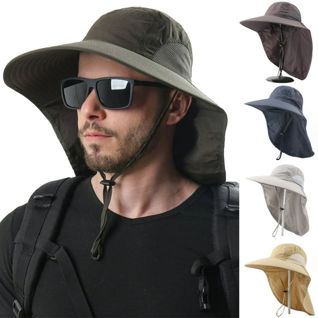 Cheers.US Waterproof Breathable Outdoor Sun Hat for Men with 50+ UPF ...