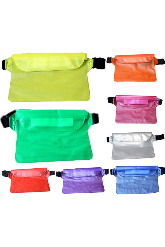 Waterproof Pouch, Screen Touch Sensitive Waterproof Bag with Adjustable Waist Strap - Keep Your Phone and Valuables Dry - Perfect for Swimming Diving Boating Fishing Beach