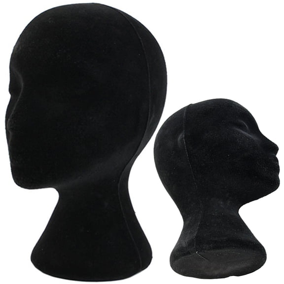 Cheers.US Styrofoam Wig Head - Tall Female Foam Mannequin Wig Stand and Holder for Style, Model And Display Hair, Hats and Hairpieces, Mask - for Home, Salon and Travel