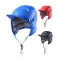 thumbnail image 1 of Cheers.US Winter Down Hat Down Hood Fine Workmanship Water-proof Accessory Extreme Cold Weather Use Down Hat for Outdoor Skiing Hunting Cycling, 1 of 7