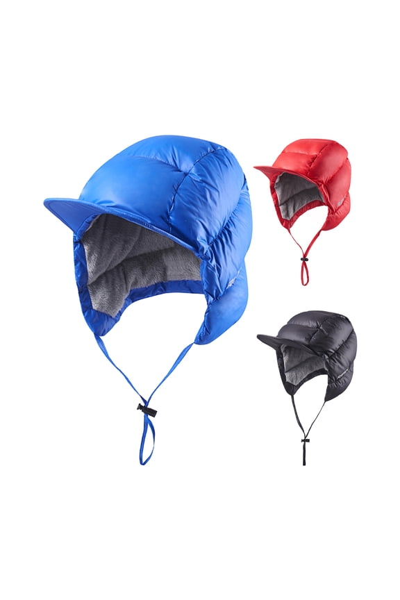 Winter Down Hat Down Hood Fine Workmanship Water-proof Accessory Extreme Cold Weather Use Down Hat for Outdoor Skiing Hunting Cycling