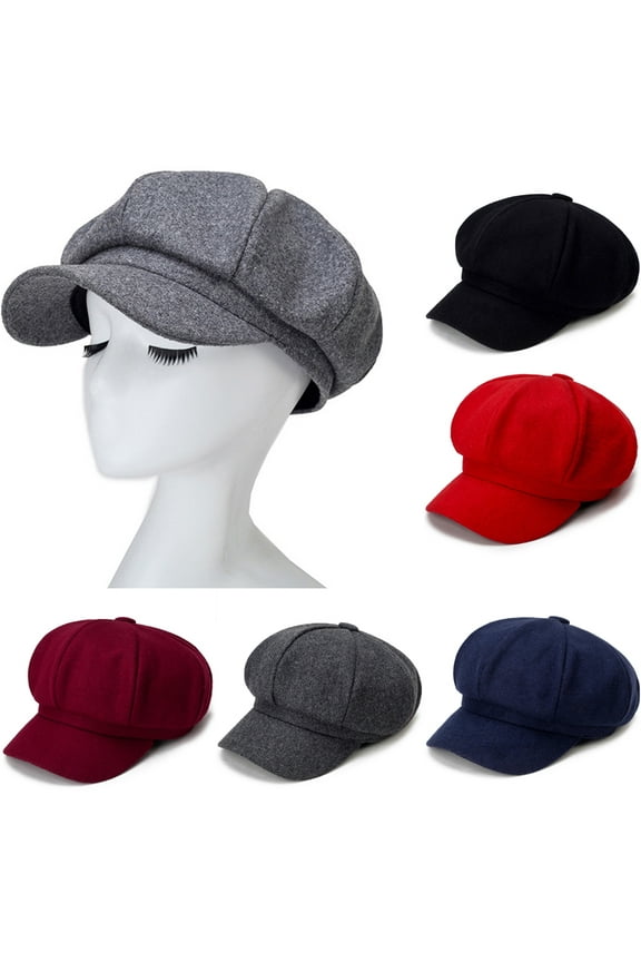 Women Beret Newsboy Hat French Wool Cap Classic Autumn Spring Winter Hats