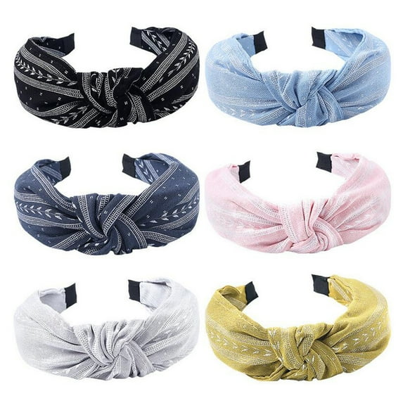 Cheers.US Women Fabric Hairband Twist Bow Knot Cross Headband Hair Band Ladies Headwrap