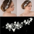 thumbnail image 1 of Cheers.US Women Lady Girls Fashion Rhinestone Flower Wedding Bridal Party Headband Headdress Tiara Headpiece Jewelry for Bridesmaid and Flower Girls, 1 of 7