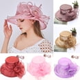 thumbnail image 1 of Cheers.US Women Organza Kentcky Derby Fascinator Lady Cocktail Tea Party Church Wedding Bridal Flower Hat, 1 of 3