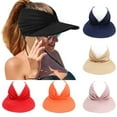 thumbnail image 1 of Cheers US Women Sport Sun Visor Hats Empty Top Baseball Sun Cap Womens Sunhats with uv Sun Hats for Young Girls Women Beach, 1 of 3