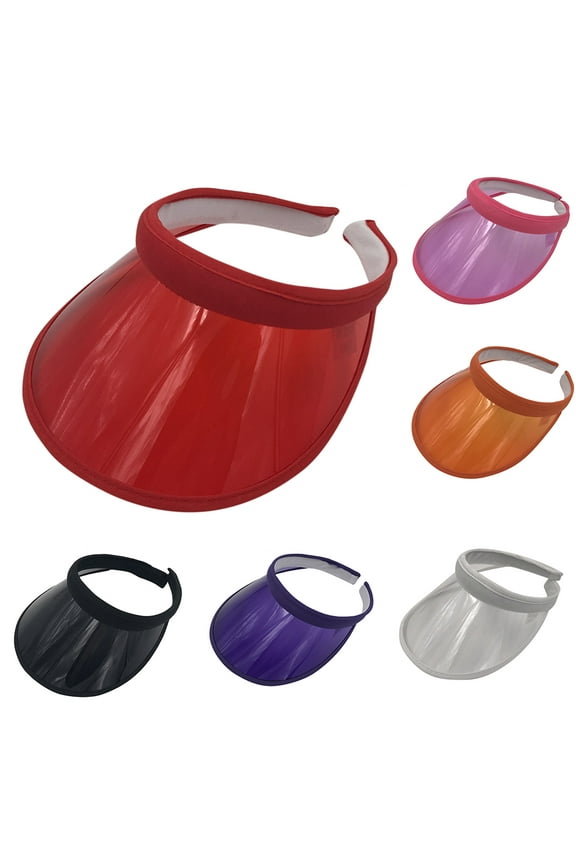 Women Sun Visors Wide Brim Thicker Sweatband UV Protective Sportswear Visors Sunhat