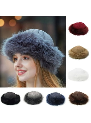 The Moscow Full Fur Rabbit Ladies Russian Hat in Grey