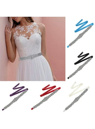 ZHENM Crystal Wedding Belt Bridal Belt for Wedding Gown, Wedding Belt for  Bride Dress,Bridal sash with Rhinestones