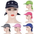 thumbnail image 1 of Cheers.US Womens Assorted Paisley Print Bandana Head Scarf Hat Summer Folding Anti-UV Golf Tennis Sun Visor Cap, 1 of 4