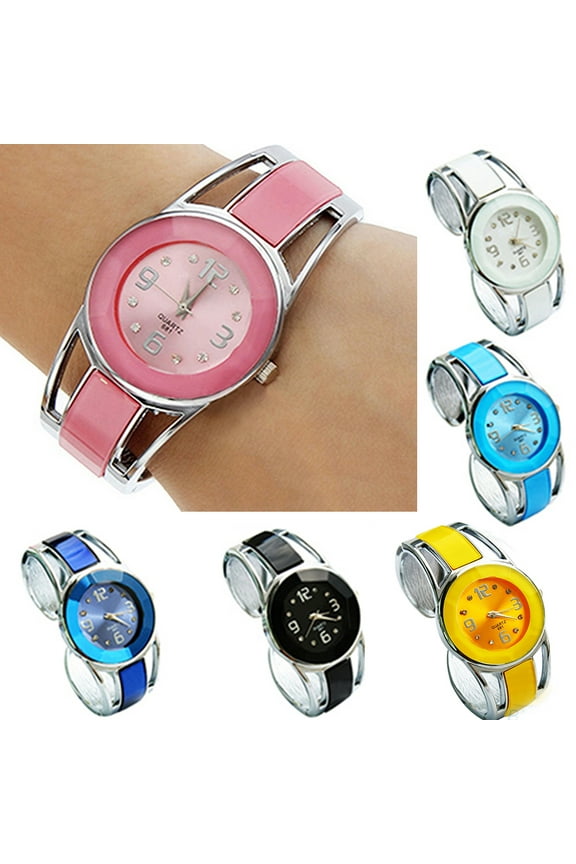 Womens Ladies Elegant Casual Wrist Watch Bangle Cuff Bracelet Small Dial Dress Analog Quartz Watches