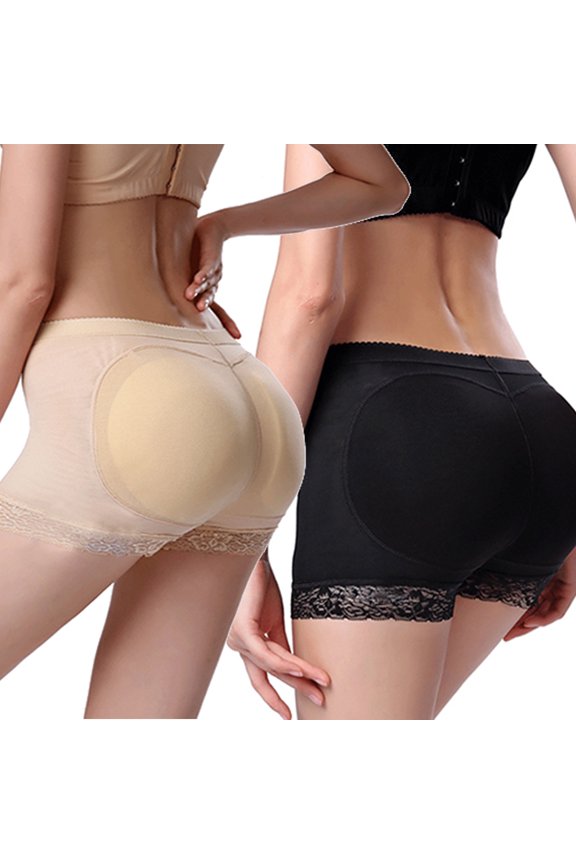 Womens Seamless Butt Lifter Padded Lace Panties Enhancer Underwear