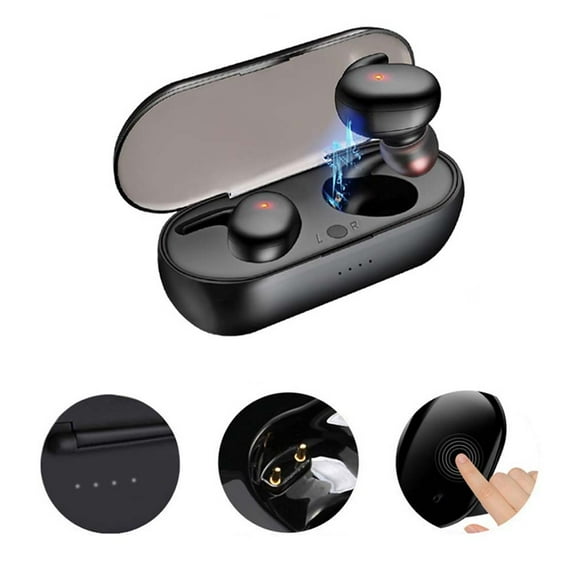 Cheers.US Y30Bluetooth-compatible 5.0 Wireless In-ear Noise Reduction Stereo Earphones Earbuds,Bluetooth, with Charging Box, In-ear Design, Noise Reduction