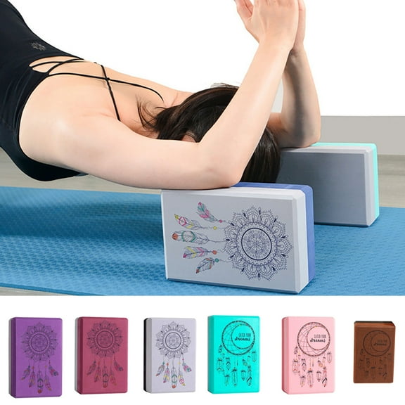Cheers.US Yoga Block EVA Yoga Brick Block Foam Soft Non-Slip Surface for Yoga, Pilates, Meditation Stretching Aid Exercise Fitness Tool