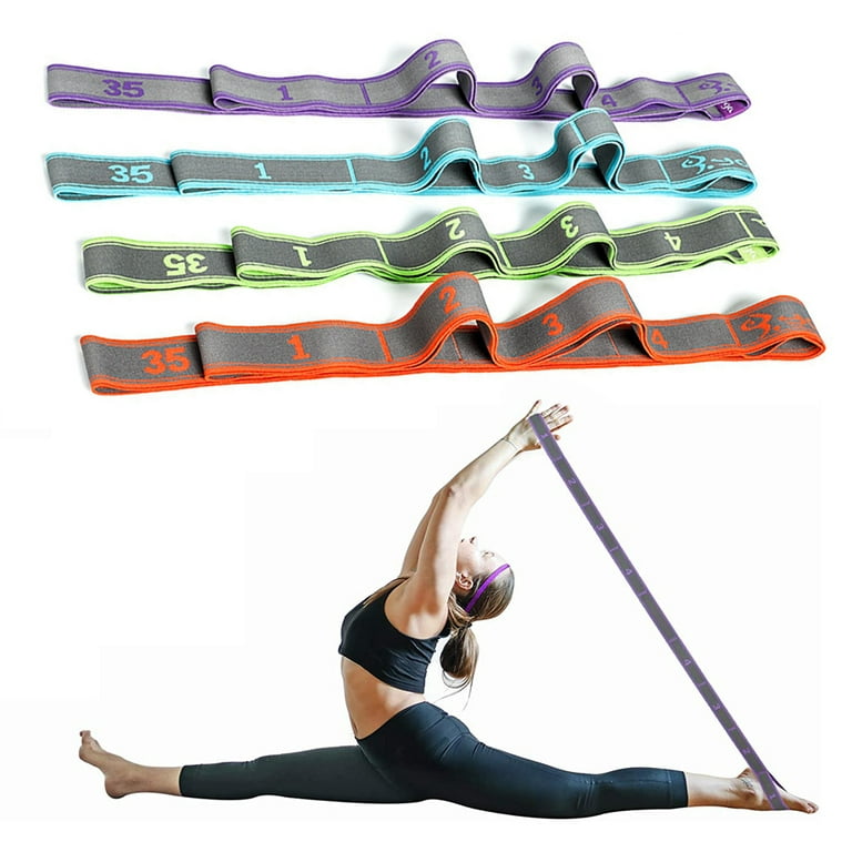 Cheers.US Yoga Strap, Stretch Strap Multi-Loop Strap, Perfect for Stretching,  Physical Therapy, Strength Training, Dance and Pilates, Gymnastics 