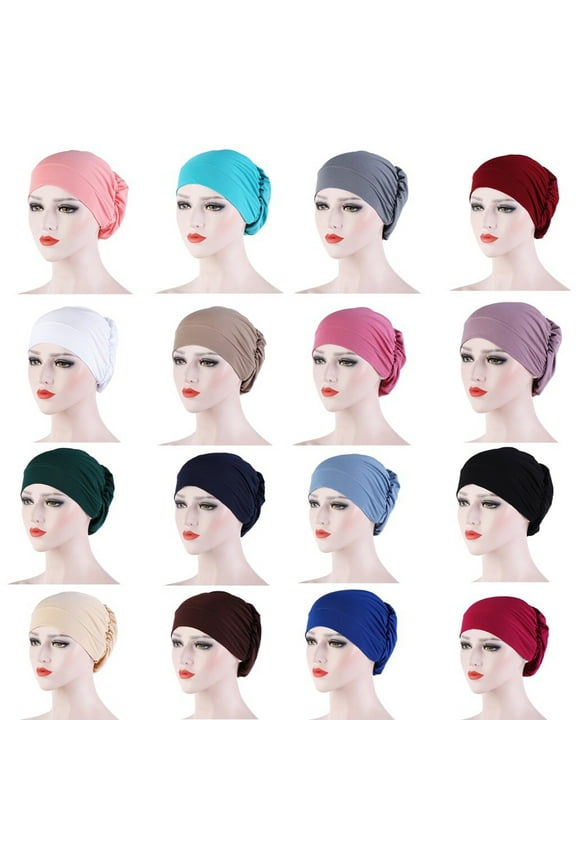 womens floral silk night sleep cap hair bonnet hat head cover satin TURBAN wrap