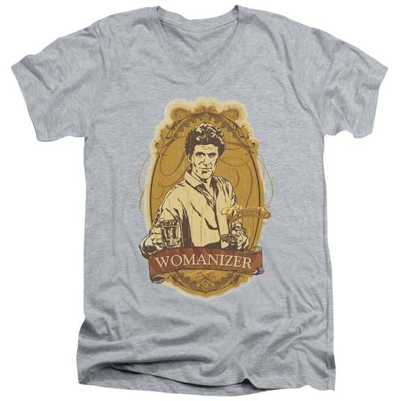 Cheers - Womanizer - Slim Fit V Neck Shirt - Small