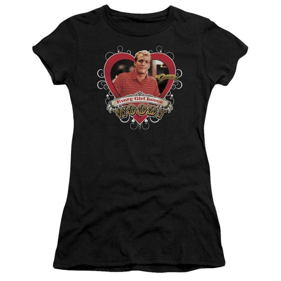 Cheers - Woody - Juniors Teen Girls Cap Sleeve Shirt - Large