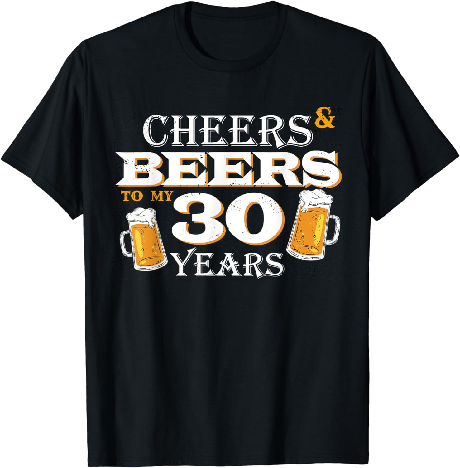 Glitter Gold 30th Birthday Beer Banner | Pre-Strung "Cheers To 30" Garland | Party Decorations & Photo Prop