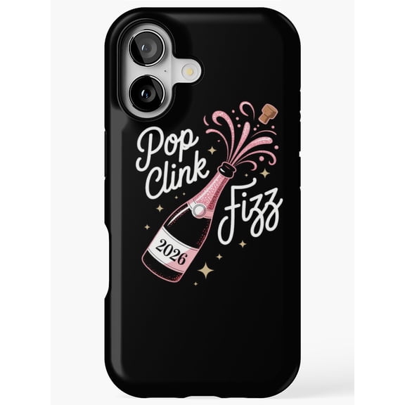 Cheers to 2026 Sparkly Champagne Party Phone Case for iPhone 17 16 15 14 13 12 11 Pro Max