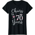 thumbnail image 1 of Cheers to 70 Years 1949 70Th Birthday Gift Tee For Womens T-Shirt, 1 of 3