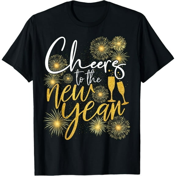 Cheers to The New Year 2026 Firework Happy New Year Family T-Shirt Shirts