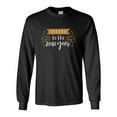 thumbnail image 1 of Cheers to the New Year Festive Unisex Adult Long Sleeve T-shirt-Black-xxl, 1 of 4