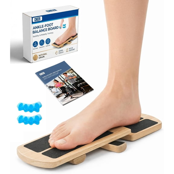 Cheersendex Ankle Balance Board, Axial Plate Foot Strength Balance Trainer Exercise - Single Leg Stability Board
