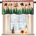 thumbnail image 1 of Cheerupp Winter Lumberjack Valance for Window, Camping Themed Window Drapes Rod Pocket for Decorative Privacy Protection 18 X 54 Inches, Home Farmhouse Living Room Bedroom Bathroom Decor, 1 of 6