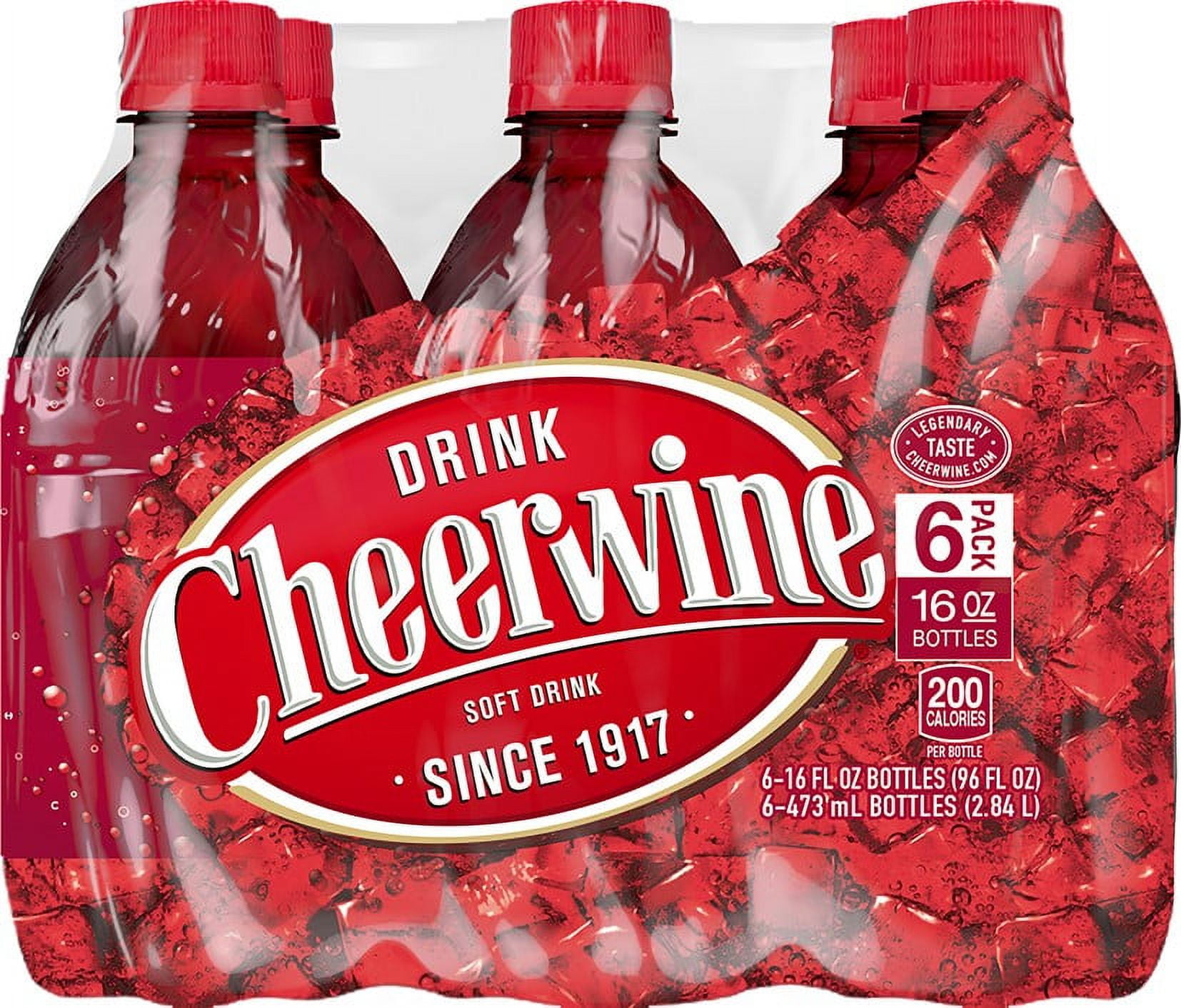 Cheerwine Legend Soda, 16 Fl. Oz., 6 Count - Walmart.com