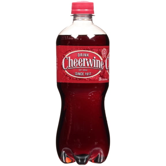 Cheerwine Legend Soda, 20 fl oz, Naturally Flavored Soft Drink
