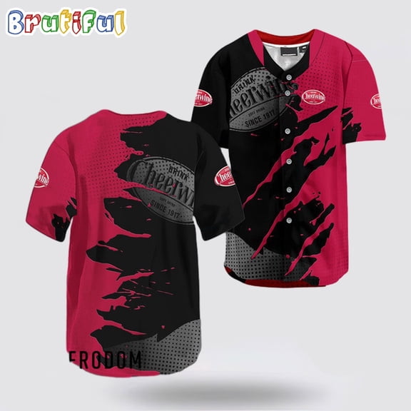 Cheerwine Metal Crack Pattern Baseball Jersey - Hot Sale 2026