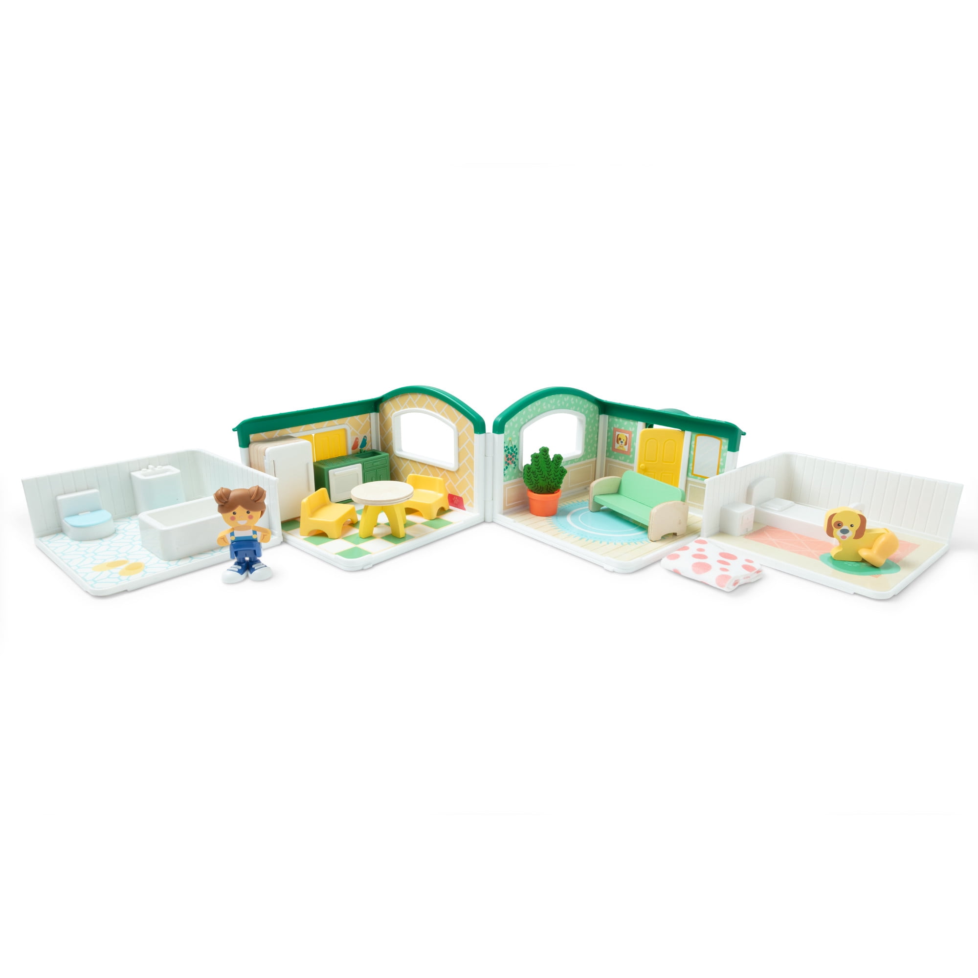 Melissa & Doug Cheery Lane Modular Dollhouse Play Set, Ages 2+