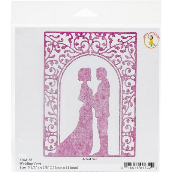 Cheery Lynn Designs Die, Wedding Vows, 5.5" x 4.25"