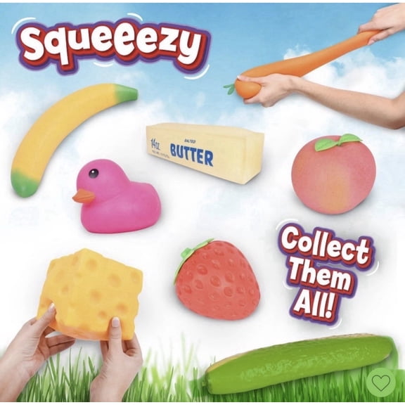Cheese Block Squishy Stress Relief Toys - Slow Rising Squeezy Fidget Toys, Soft Silicone Cheese Block Shaped Stress Ball for Adults, Anxiety Relief Sensory Toys for Office, Home, Classroom Gifts
