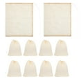 thumbnail image 1 of Cheese Cloths for Straining, 10Pcs Hemmed Reusable Unbleached Cotton Strainer Bags, Fine Mesh Muslin Cloth for Making Yogurt, Cold Brew Coffee, Juices, and Cooking Turkey, Straining Cheesecloth, 1 of 6