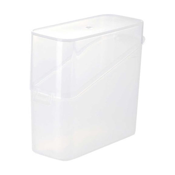 Cheese Container With Flip Lid Clear Storage Box Airtight Fridge Butter Sliced Cheese Keeper For Fruit Vegetable Snack Refrigerator(Clear-10.5Cm)