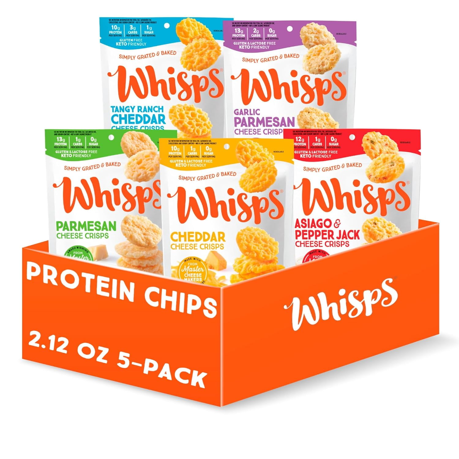 Cheese Crisps Variety Pack Protein Chips Healthy Snacks Protein