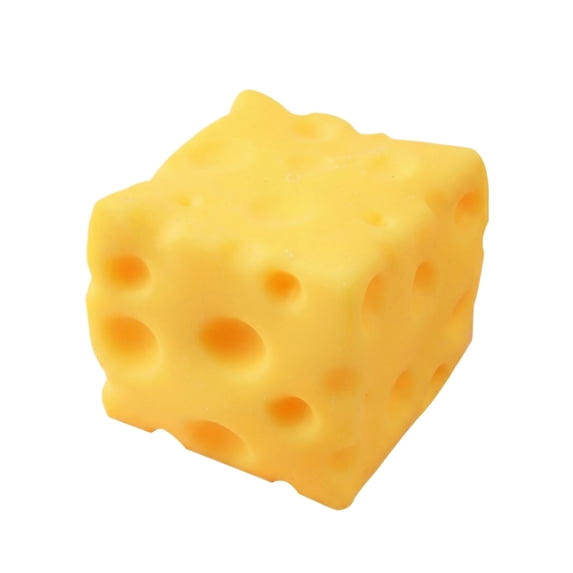 Cheese Cubes Squishy Fidget Toys Stretchy Sensory Stress Balls for Adults Kids Squeeze Ball Stress Relief Toy Novelty Fake Cheese Durable Party Favors Easter Basket Stuffers Autism ADHD Relax