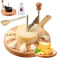 thumbnail image 1 of Cheese Curler Wheel, Cheese Curler Flower Maker Wheel Slicer with Dome Lid, Stainless Steel Cheeses Shaver with Sharp Blade for Girolle to Create Beautiful Rose-Shaped Cuts (Style C), 1 of 8