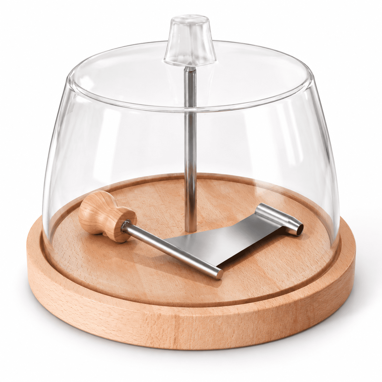 Cheese Curler Wheel With Dome Lid Stainless 8.4 Inch Base - Walmart.com