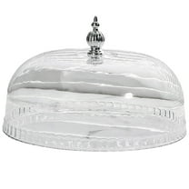 Cheese Dome Cake Stand Cover, Dessert Cloche Dessert Cake Cover Round Display Cake Plate Serving Platter Food Tent, Dessert Stand Cover, Cheese Butter Display Platter Cover, 1Pc(Clear3,9x9x5.7")