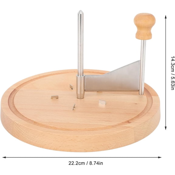 Cheese Flower Cutter Cheese Curler Professional Ergonomic Hard Cheeses Premium Beech Wood Stainless Steel Easy Clean Convenient Storage